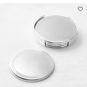 Silver Coaster Set - Williams Sonoma